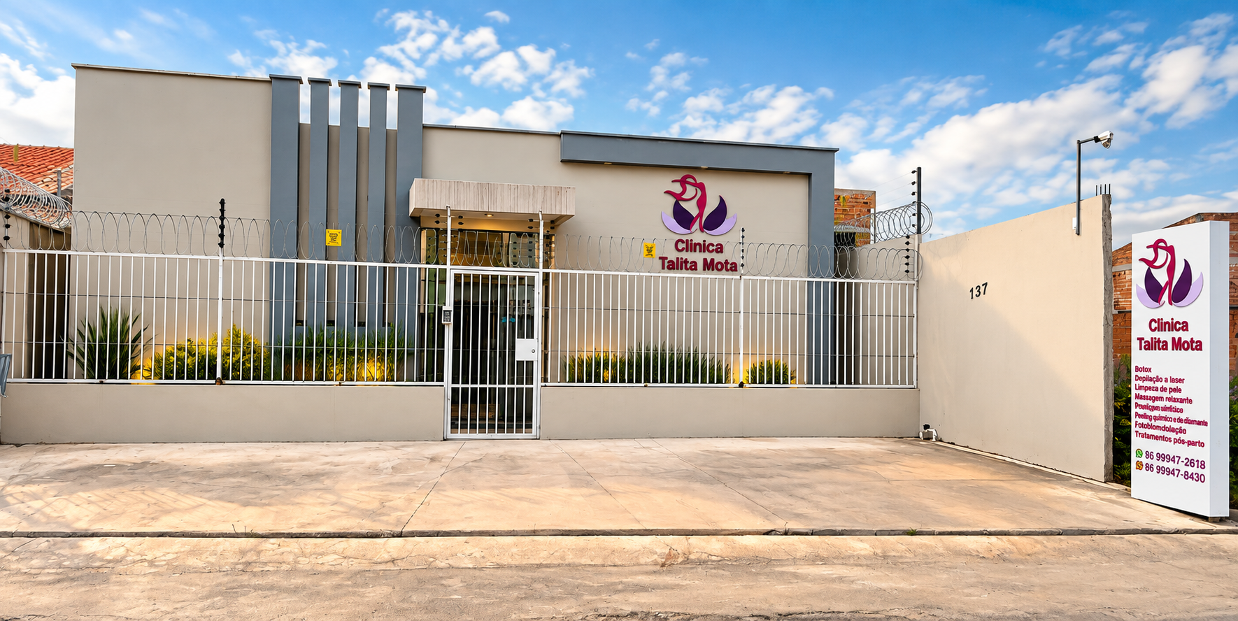 Fachada da Clínica Talita Mota